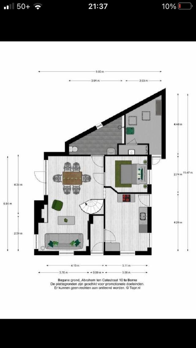 Logement Old Boorn Borne Exteriér fotografie
